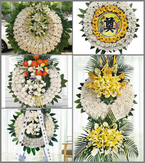 河南郑州新密市曲梁乡河西村花圈速递