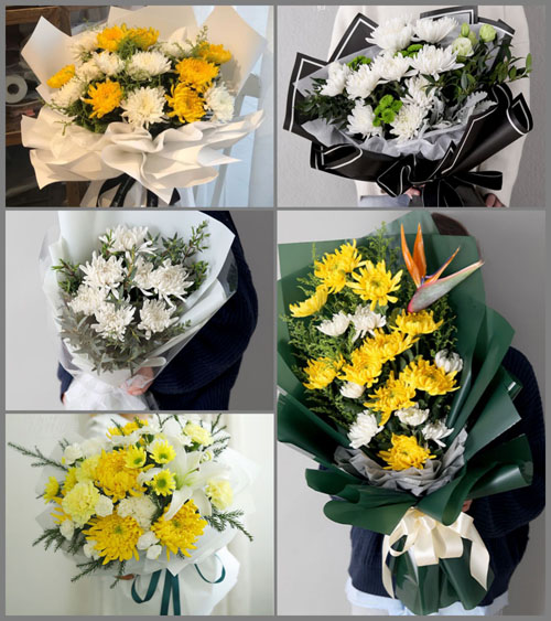 河南郑州新密市曲梁乡河西村白事花束代送